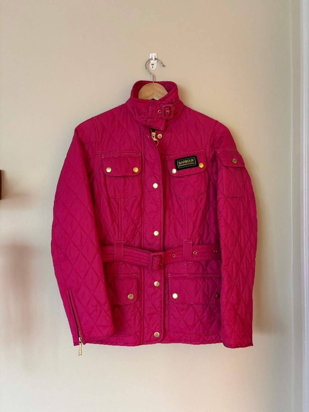 Barbour Belted Button Up Light Quilted Jacket